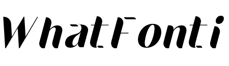 landing font Italic