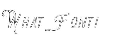 The Bangles Outline Italic