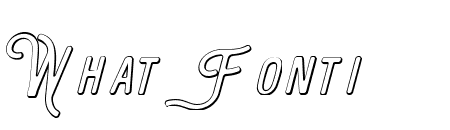 The Bangles Shadow Italic