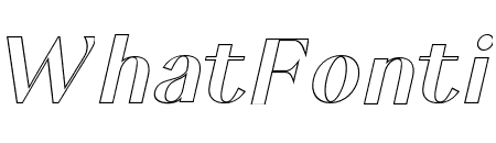 Keystone Outline Italic