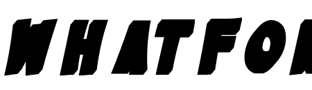 Bazinga! Extrude Left Italic