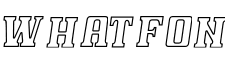 Pos Era Outline Italic