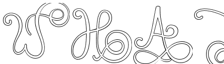 Monogram handwriting 08 Regular