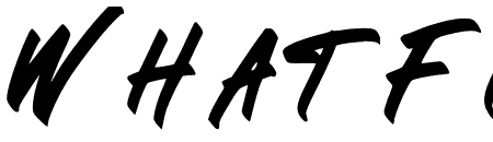BLACK BRUSH Italic