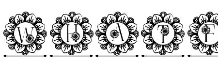 Flower Mandala Monogram Line