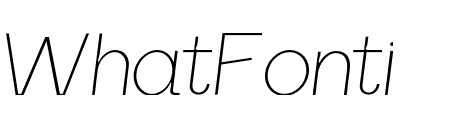 Lunema Thin Italic