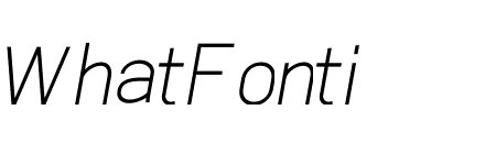 Aftetir Thin Italic