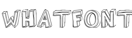 3D sketch font