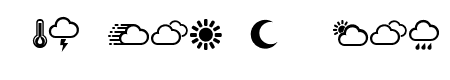 Weather Symbols Regular