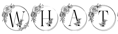 Monogram Handdrawn Rose
