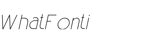Garil Extra Light Italic