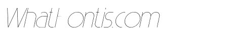 Garil Thin Italic