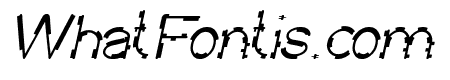 MICK JAGGED Italic