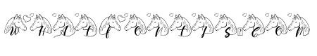 a Pair of Horses in Love