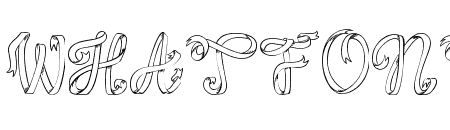 ribbon display font