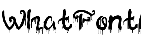 melted font