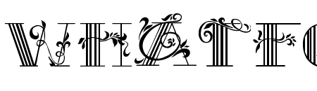 leaves display font