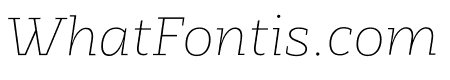 Rothwood Thin Italic
