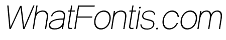 Neuvetica ExtraLight Italic