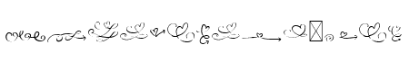 Dingbats Love Swirl
