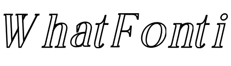 CHELON OUTLINE Italic