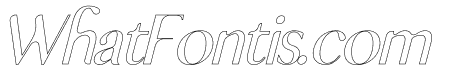 Skylar Sans Italic Outline