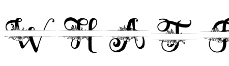 Zahiya Monogram Split