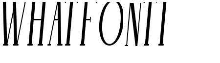 Winter Sounds High Serif Italic Regular