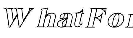 Begika Outline Italic