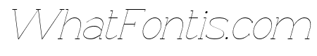 Progue Hairline Italic