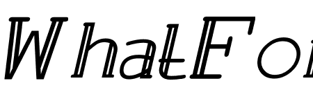 Romans Line Italic