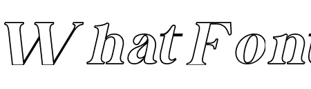 Qandile Outline Italic