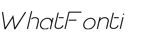 Quostige Flatted Light Italic