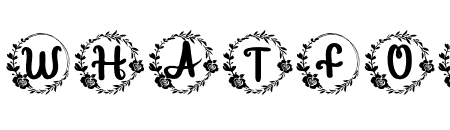 Beautiful Flower Monogram
