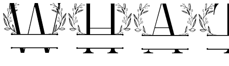 Leaves Buds Line Monogram
