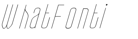 CONICAL CONDENSED Thin Italic