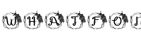 Monogram Roses