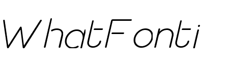 Rounded Quostige Light Italic