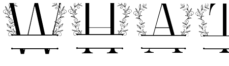 Swirl Buds Line Monogram
